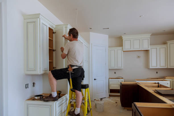 Kitchen island installation in Joppa by JMT Kitchen Cabinet